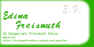 edina freismuth business card